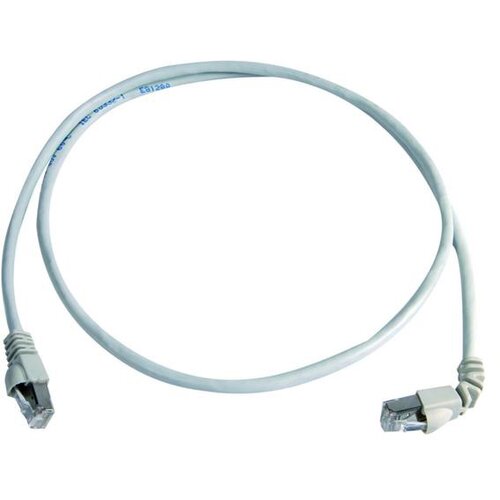 Telegärtner L00000A0192 RJ45 omrežni kabel\, Patch kabel CAT 6a S/FTP 1.00 m siva ognjevaren\, z za&scaron;čitnim zapornim zatičem 1 kos, (20418834) Cene