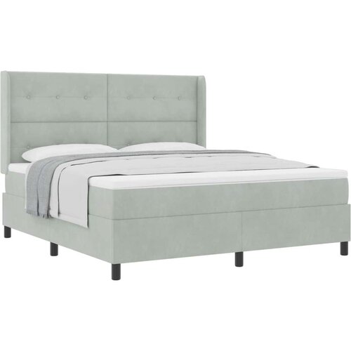 Box spring krevet Svijetlo siva 180 x 200 cm Bar&amp;scaron;un Slike
