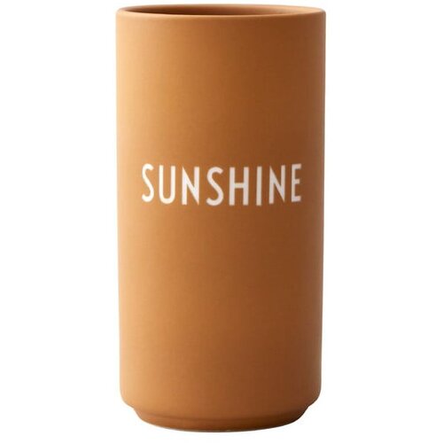 Design Letters Gorčično rumena porcelanasta vaza Sunshine, vi&amp;scaron;ina 11 cm Slike