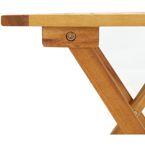 Bistro stol 46 x 46 x 47 cm masivno bagremovo drvo Slike