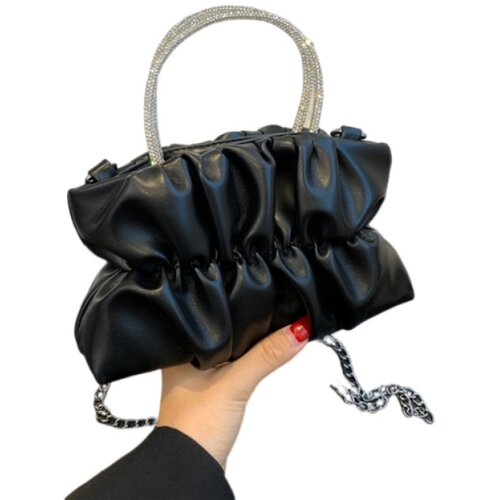INF Elegantna torba za na ramo iz umetnega usnja Black, (21692221) Slike