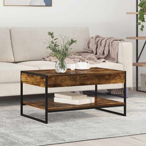  Kava Stol Dimni hrast 80 x 50 x 40 cm Konstruirano drvo Cene