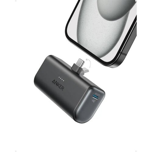 Anker Nano 5000mAh, 22.5W, sa ugradjenim USB-C konektorom, Power Bank crni Cene