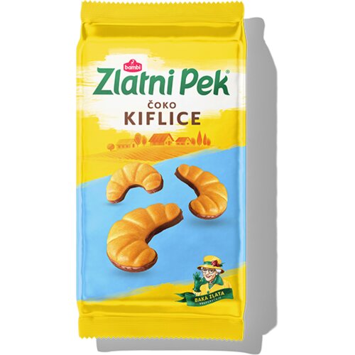Bambi Zlatni pek Kiflice sa kakao prelivom, 165 g Slike