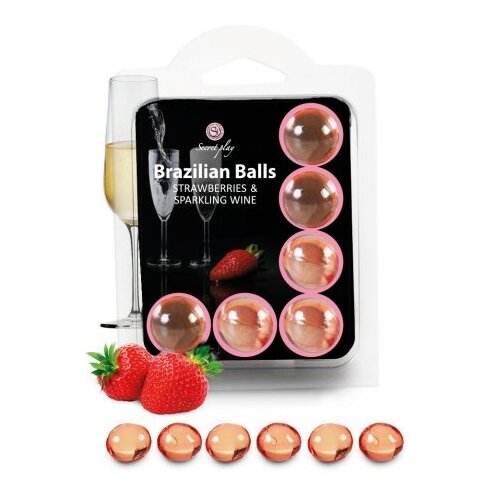 SecretPlay Brazilian Balls Strawberry & Sparkling Wine 6 pack Cijene