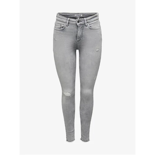 Women's gray denim hot sale jeans