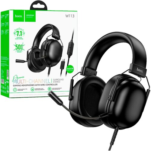 hoco. Hoco Slu&scaron;alice sa mikrofonom W113, gaming, 7.1, USB, Crne Cijene