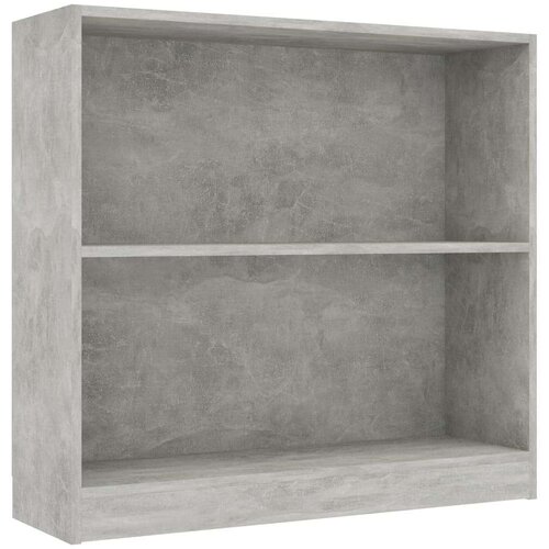 VidaXL Polica za knjige boja betona 80x24x75 cm konstruirano drvo Slike