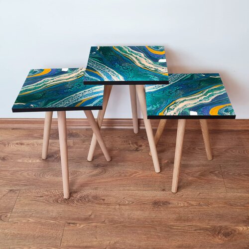 Hanah home Set 3 stočića 3Shp287 Multicolor Cene
