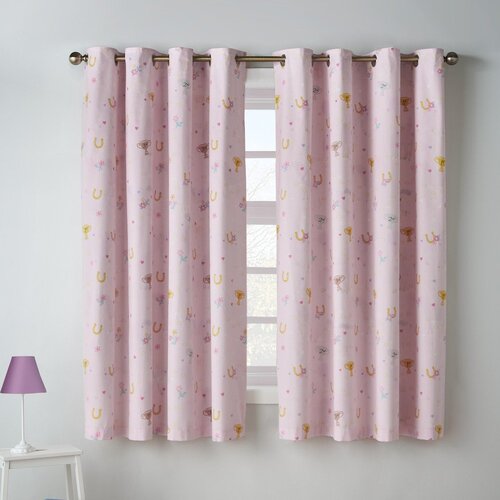 Catherine Lansfield Krem dječje zavjese u setu 2 kom 168x183 cm Happy Horses &amp;ndash; Slike