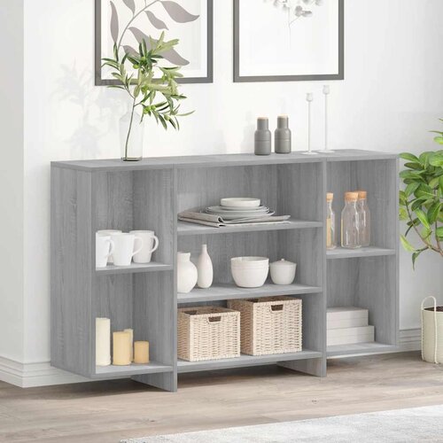  Komoda siva boja hrasta 120 x 30 x 75 cm od konstruiranog drva Cene