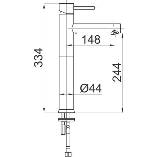 Unitas Fresh baterija za umivaonik visoka 00048 Slike