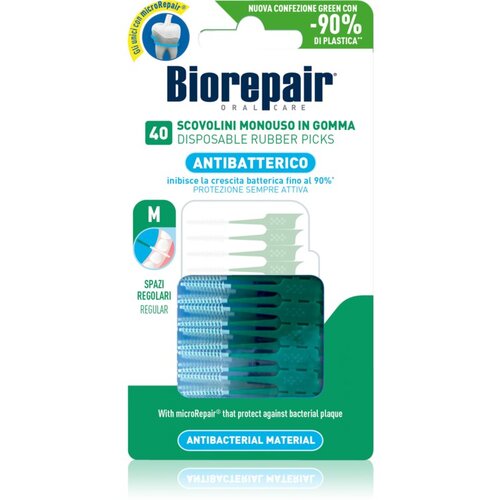 Biorepair Rubber Picks zubne čačkalice Green - Regular 40 kom Cene