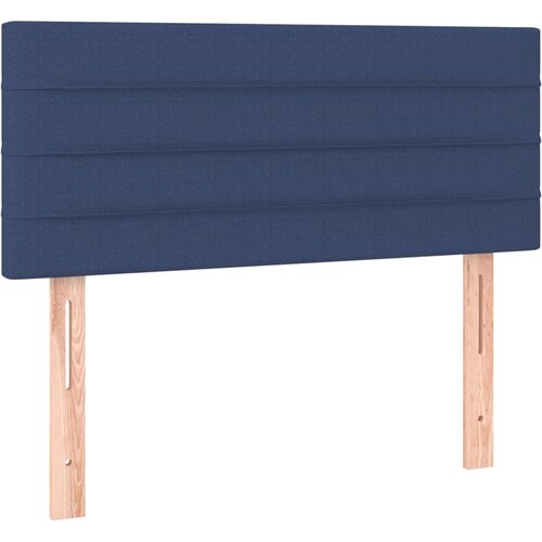 Maison Chic posteljno vzglavje - vzglavna omarica - nočna omarica modro 100x5x78/88 cm blago, (21705666) Slike