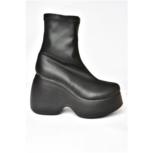 Fox Shoes Black Women's Heeled Daily Boots Slike
