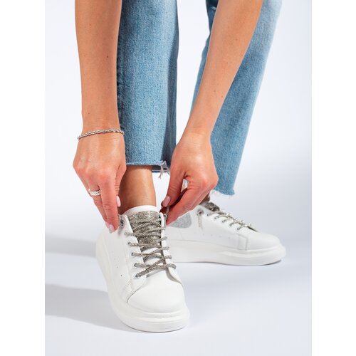 SHELOVET Women's white sports shoes Slike