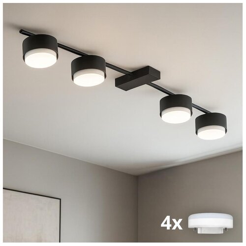Brilagi LED RGB prigu&amp;scaron;iva spot svetiljka MONO 4xGX53/14W/230V Wi-Fi Tuya crna Slike