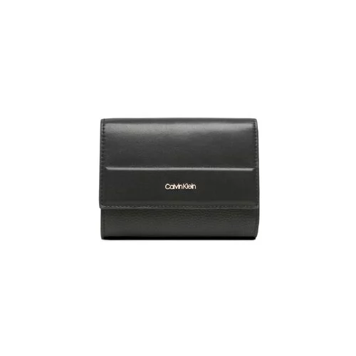 Calvin Klein Velika ženska denarnica Daily Dressed Trifold Wallet Md K60K610484 Črna