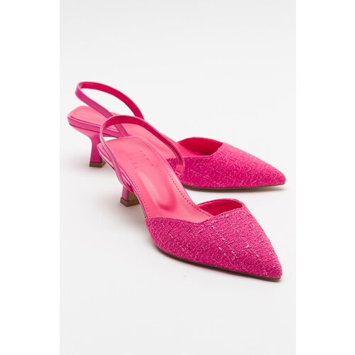 LuviShoes OVER Pink Women's Heeled Shoes Cene
