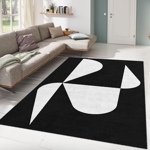 Conceptum Hypnose Tepih Alho-21A, 80x140 cm, Crno-bijeli Cijene