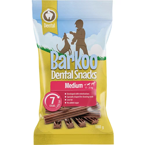Barkoo Dental Snacks - Za pse srednje veličine 7 komada (180 g)