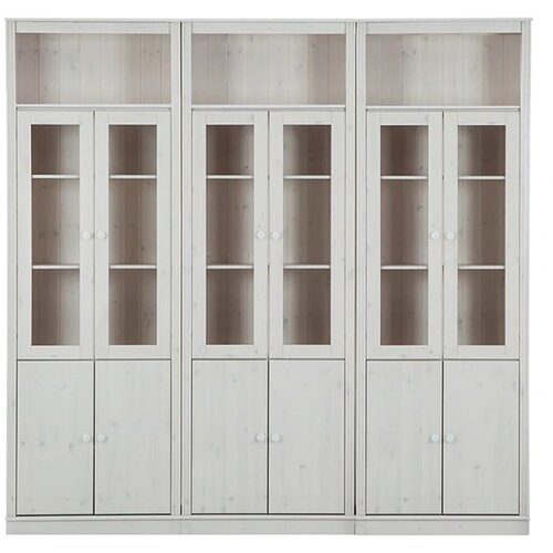 Støraa Bijela vitrina od masivnog bora 518x223 cm Anita – Cijene