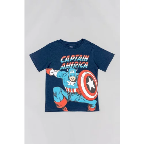 Zippy Dječja pamučna majica kratkih rukava x Marvel boja: tamno plava, s tiskom