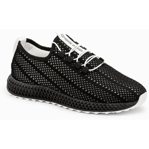 Ombre Men's mesh sneakers shoes - black Slike