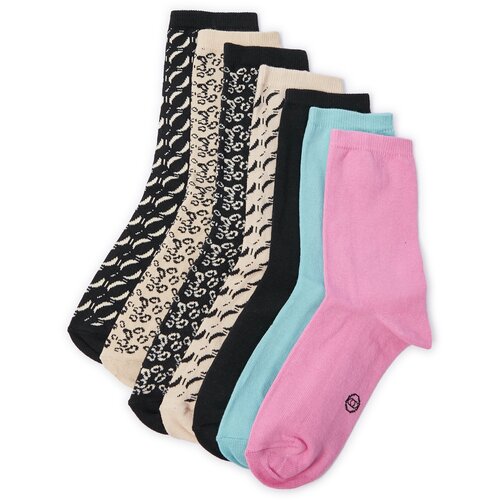 Orsay Súprava siedmich pairs of women's socks in beige and black - Women Cijene