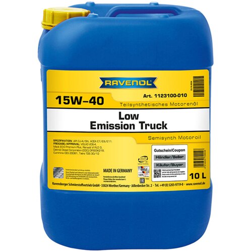 RAVENOL Ulje za motor Low Emission Truck, 15W-40, 10L Cene