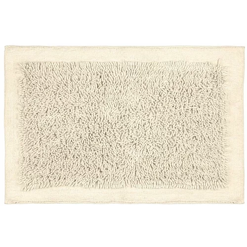 Wenko kremno bela tekstilna kopalniška preproga 60x90 cm sidyma – wenko