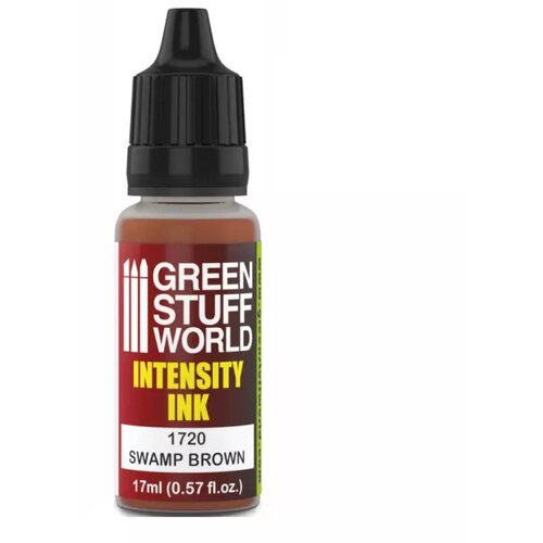 Green Stuff World Paint Pot - SWAMP BROWN INK 17ml Slike