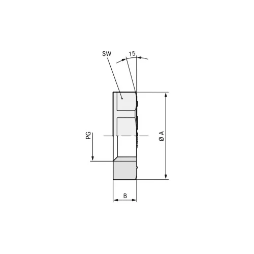  Sigurnostna matica PG48, poliamid crne boje (RAL 9005) LappKabel SKINTOP GMP-GL PG 48 RAL 9005 BK 25 kom