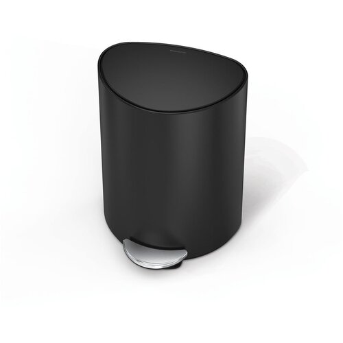 Simplehuman Mat crna metalna kanta za smeće s pedalom 6 l &amp;ndash; Slike