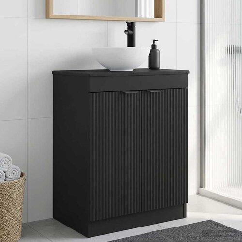  Kupaonski umivaonik s sudoperom Crna 54 x 35 x 83 cm Cijene