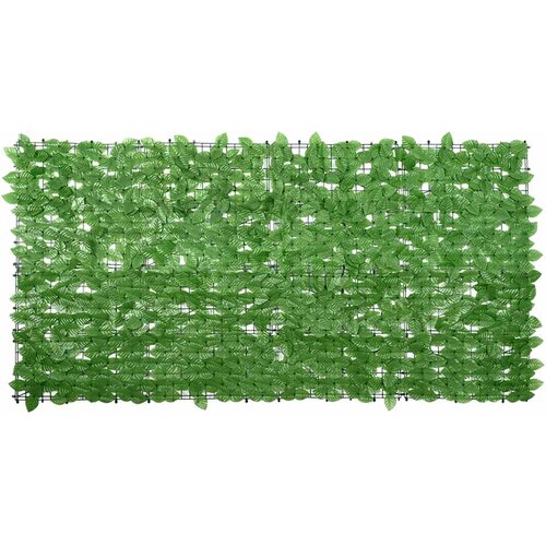 Balkonski zaslon sa zelenim lišćem 200 x 100 cm Cene