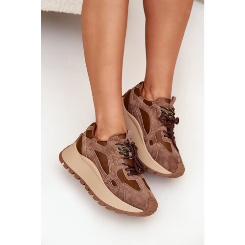 Big Star Leather Platform Sneakers Womens Slike