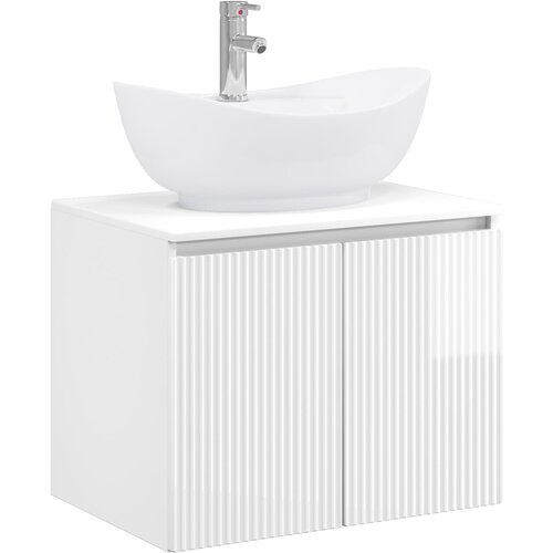  Set namje&amp;scaron;taja za kupaonicu Bijela visokog sjaja 62,5 x 44,5 x 50 cm Slike
