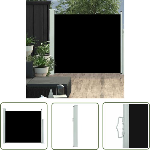  The Living Store Zložljiva stranska tenda za teraso 100x300 cm črna - Stranska Tenda, (21742906) Slike