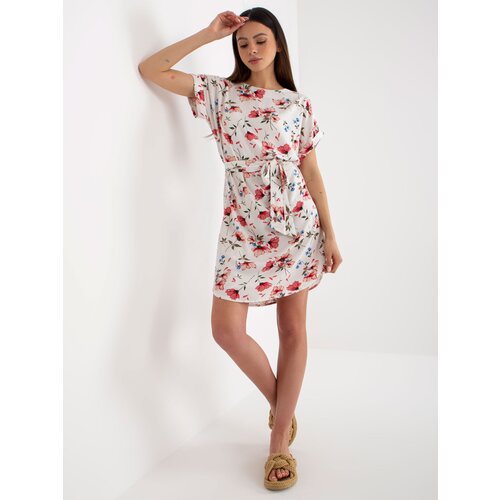 RUE PARIS Dress-WN-SK-661.71P-white-red Cene