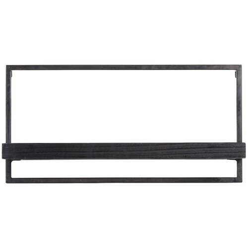 Light & Living Mat crna polica od jelovine Maddison - Cijene