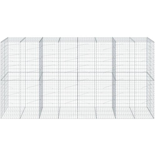  Gabionska ko&amp;scaron;ara s poklopcem 400x100x200 cm pocinčano željezo Slike