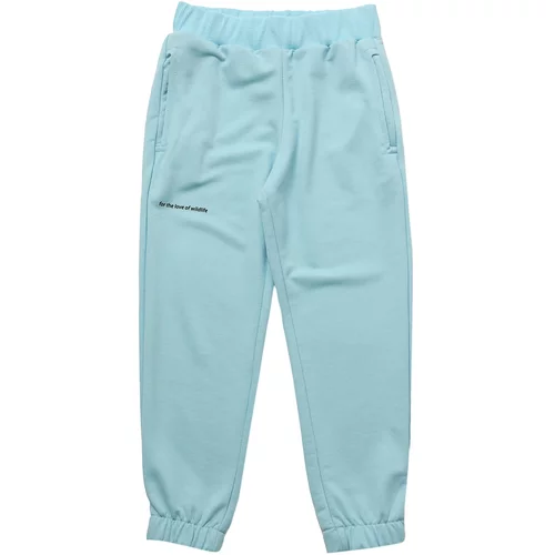 Trendyol Blue Slogan Printed Basic Jogger Girl Knitted Thin Sweatpants