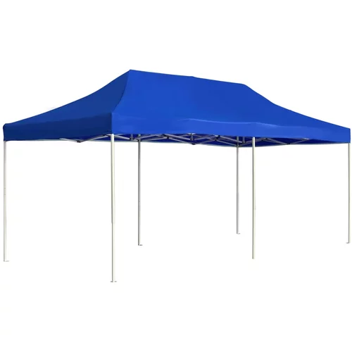 vidaXL Profesionalni šotor za zabave aluminij 6x3 m moder