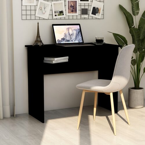 vidaXL Radni stol crni 90 x 50 x 74 cm od iverice Cijene