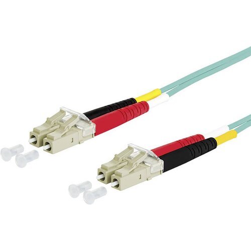 Metz Connect 151J1JOJO10E steklena vlakna optična vlakna priključni kabel [2x LC-vtič - 2x LC-vtič] 50/125 &amp;micro; Multimode OM3 1.00 m, (20437371) Slike