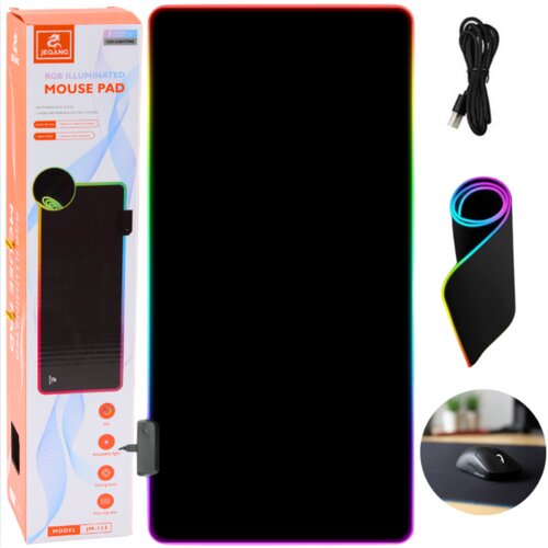 Lean_Toys Podloga za tipkovnico in mi&amp;scaron;ko z LED osvetlitvijo 40x90 cm Slike