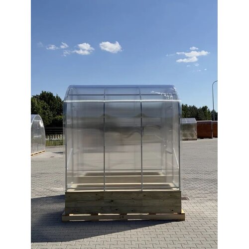  Modularni čelični plastenik Flora,10 mx2.64m, polikarbonat 6 mm , razmak između lukova 0.67m, s povi&amp;scaron;enim gredicama Slike
