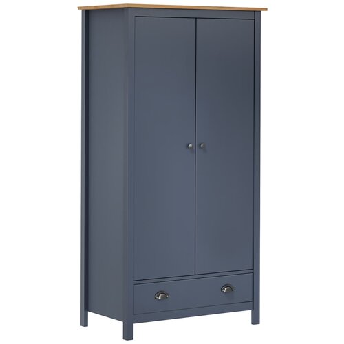 Furnova Garderobna omara z 2 vrati Hill siva 89x50x170 cm borovina, (21930407) Cene
