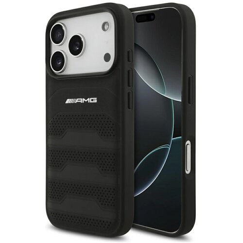 Mercedes AMG USNJEN OVITEK Z VTISNJENIM LOGOM IN ČRTAMI ZA IPHONE 17 PRO LUXURY, (5000345346) Slike